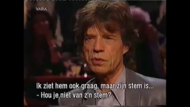 Mick Jagger about Bob Dylan's voice. смотреть онлайн