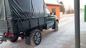 красивая. УАЗ Карго с прицепом, не обходимая техника для с/х