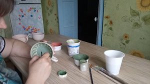 роспись ангобами, как расписывать ангобами, что такое ангобы