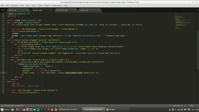 Realizzare tema Wordpress con framework Pure.CSS смотреть онлайн