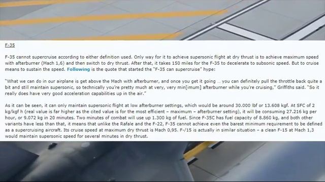 CAN THE F-35 SUPERCRUISE?! (an answer to all of Dalek14mc MK2's life problems) смотреть онлайн
