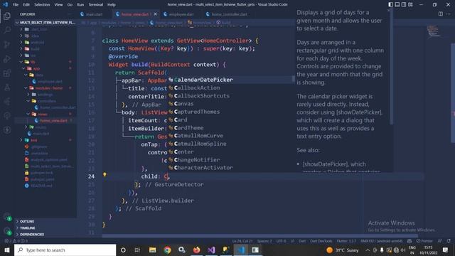 Select Multiple Items in ListView On Click/Tap in Flutter with GetX || Flutter || GetX смотреть онлайн