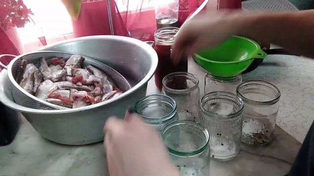 Консервы из речной рыбы в автоклаве. Весь процесс приготовления. смотреть онлайн