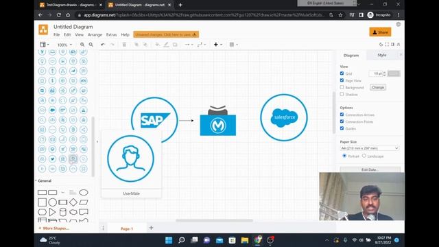 How to create diagrams using MuleSoft Icons in Draw.io | app.diagrams.net смотреть онлайн