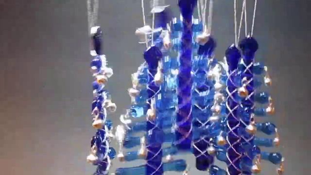 стеклянные елочки с бубенчиками - синие смотреть онлайн