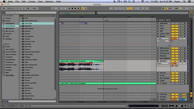 Ableton Live 9 : How To Make Moombahton | Tutorial | Walkthrough смотреть онлайн