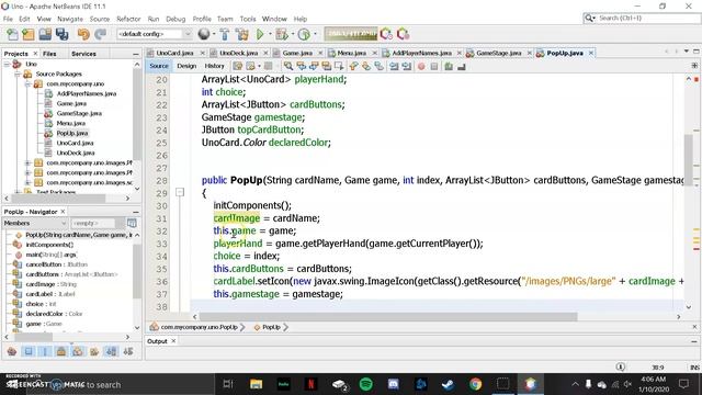 Uno Card Game in Java Part 11 - Popup GUI (Code Clique) смотреть онлайн