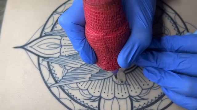 Bird Mandala Close Up Tattoo Timelapse смотреть онлайн