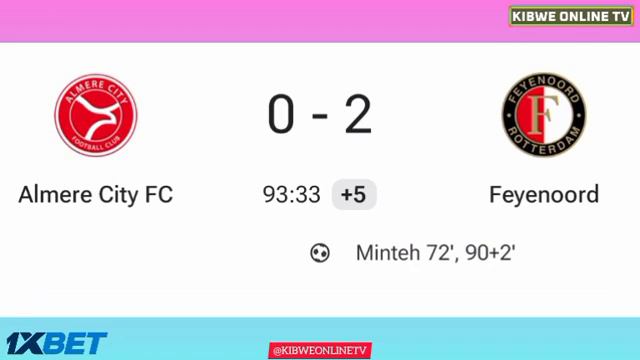 Yankuba Minteh Goals, Almere City vs Feyenoord (0-2), All Goals Results & Extended Highlights-2024. смотреть онлайн