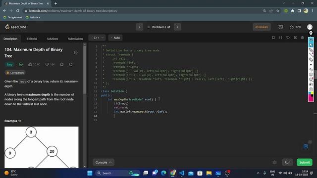 Leetcode: 104 || Maximum Depth of Binary Tree || @codewithanusha смотреть онлайн