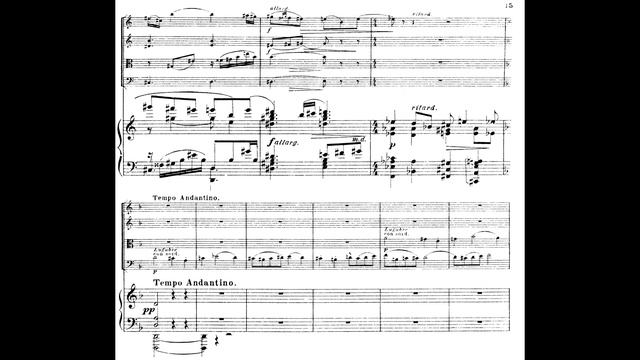 Mikhail Gnesin - Requiem for Piano Quintet, Op. 11 (1914) [Score-Video] смотреть онлайн