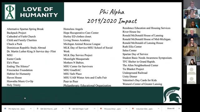 2020 Phi Alpha Honor Society Induction Ceremony смотреть онлайн