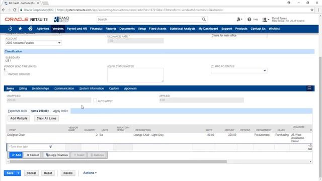 NetSuite - Procure to Pay - Part 4 - Create and Apply Bill Credit смотреть онлайн
