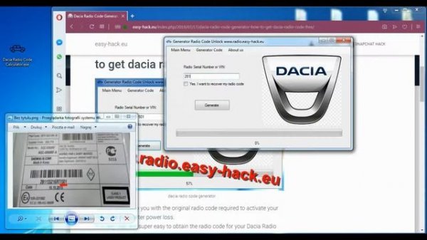 Dacia Enter Code Radio - Free Dacia Radio Codes Calculator