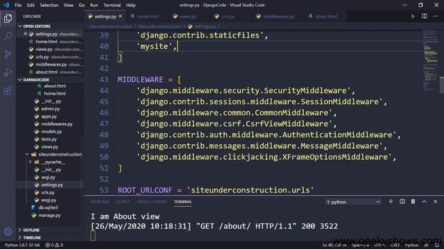 Site Under Construction Django Project (Hindi) смотреть онлайн