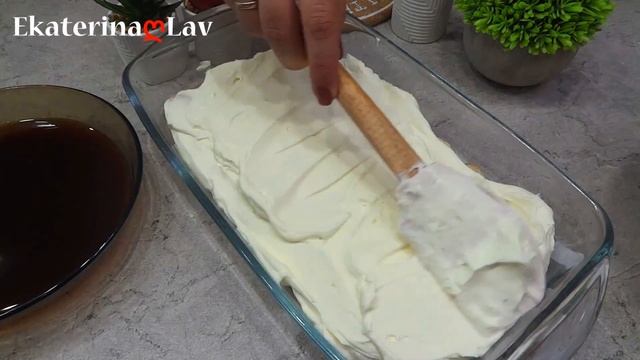 ТИРАМИСУ ЗА 5 МИНУТ БЕЗ ЯИЦ! Торт без выпечки из печенья! Нежный десерт на праздничный стол! смотреть онлайн
