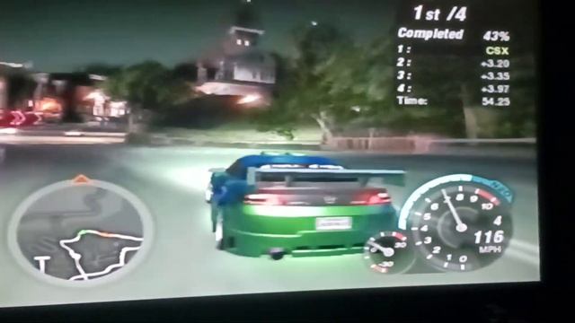 Need for Speed Underground 2 (PS2) Mazda RX-8 Race смотреть онлайн