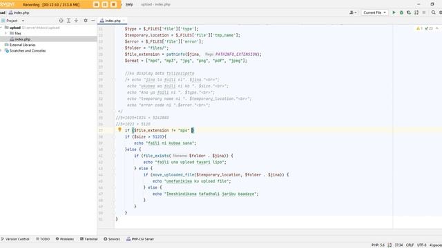 Jinsi ya ku upload mafaili kwa kutumia PHP part 3 смотреть онлайн