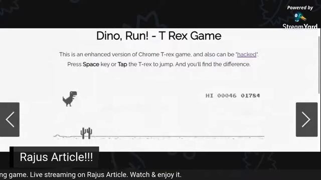 Dino, Run! - T Rex Game Score 17943?! Dinosaur unlimited game scoring lives on Rajus Article !!! смотреть онлайн