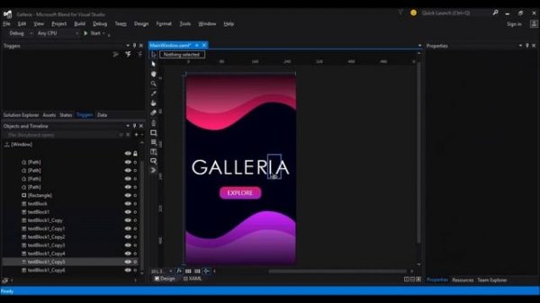 WPF Tutorial : How to use Storyboard in Visual Studio Blend 2015