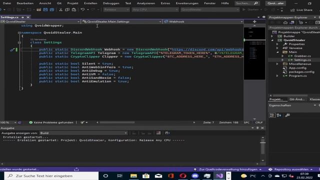 QvoidStealer (source code build) - Educational purposes only! смотреть онлайн