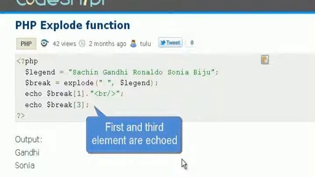 PHP Tutorial : PHP Explode function смотреть онлайн