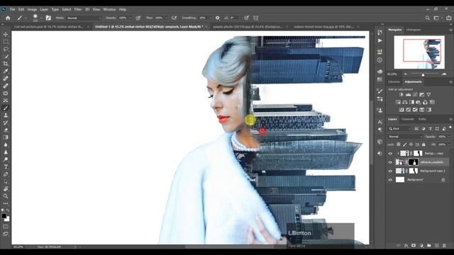Double Exposure with Color Effects in Photoshop (Tutorial) смотреть онлайн