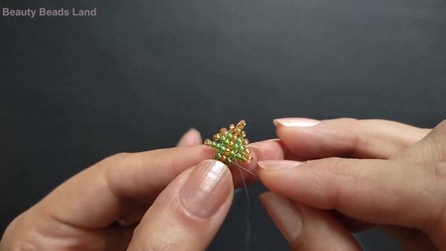 How to Make fern leaf beaded earrings with seed beads, easy beading tutorial for beginners смотреть онлайн