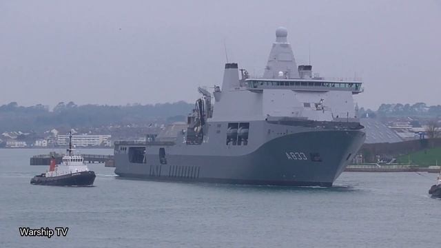 FIRST VISIT TO DEVONPORT! HNLMS KAREL DOORMAN MAKES HER FIRST VISIT TO DEVONPORT - 24th January 202 смотреть онлайн