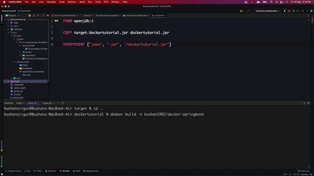 Dockerize Spring Boot Application with Maven смотреть онлайн
