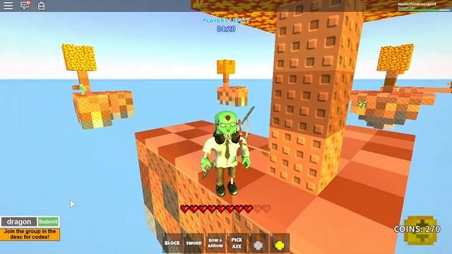 ALL SKY WARS CODE FREE 1000 COINS BRAND NEW ROBLOX смотреть онлайн