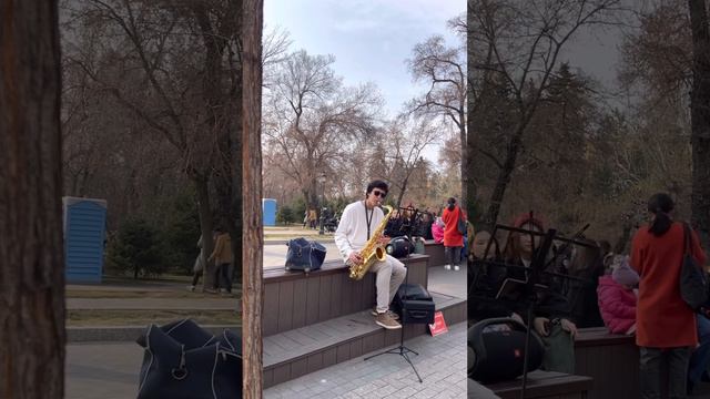 Красивая музыка на саксофоне. Алматы Арбат Казахстан смотреть онлайн