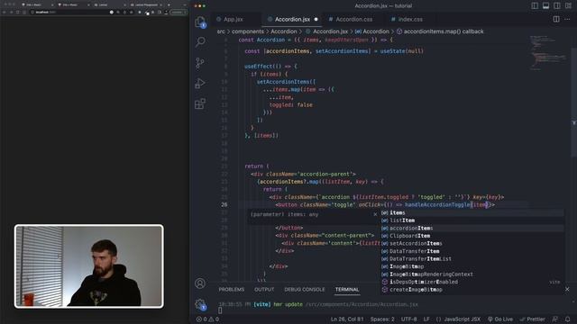 Build An Accordion In React From Scratch | ReactJS Tutorial смотреть онлайн
