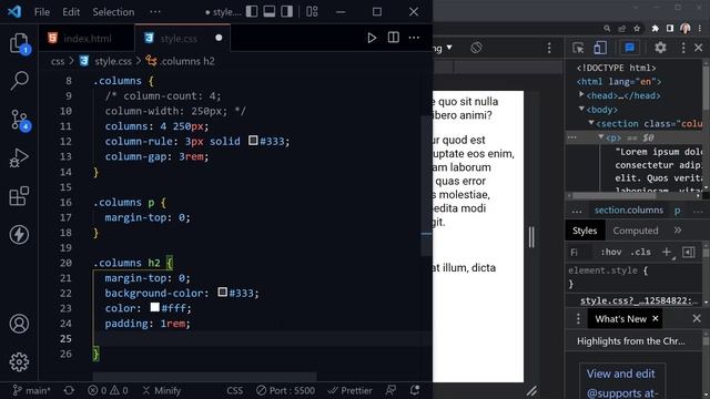 CSS Columns Tutorial for Beginners | Multicolumns without Grid or Flexbox смотреть онлайн