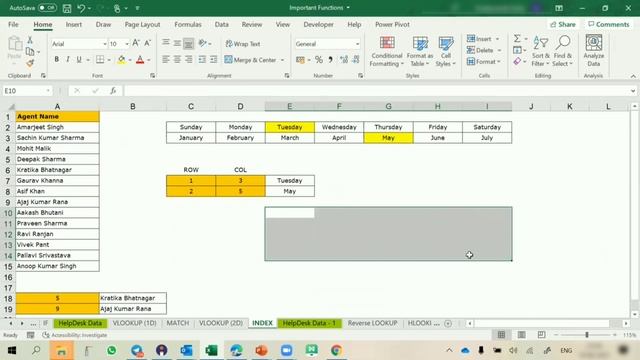 Excel: VLOOKUP with Match function and Index function | Excel Vlookup 2D & Excel functions #excel смотреть онлайн