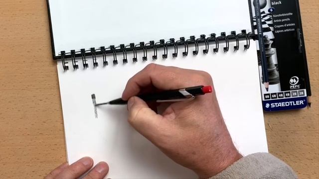 How to reduce the shine of a graphite drawing with Staedtler Mars Lumograph Black graphite Pencils. смотреть онлайн