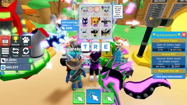 5 NEW SECRET MYTHIC PET *50M UPDATE* CODES In CLICKER SIMULATOR! Roblox Clicker Simulator Codes! смотреть онлайн