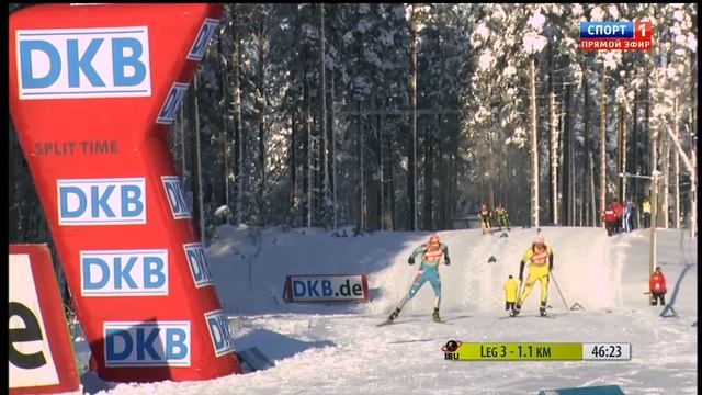 Биатлон Контиолахти Смешанная эстафета HD 10.02.2012 смотреть онлайн