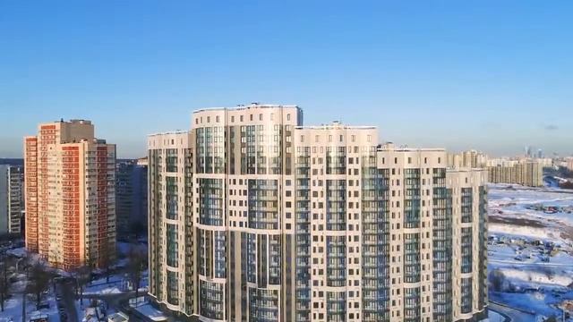 ЖК «Панорама Сколково» аэросъемка 05 02 2017 смотреть онлайн