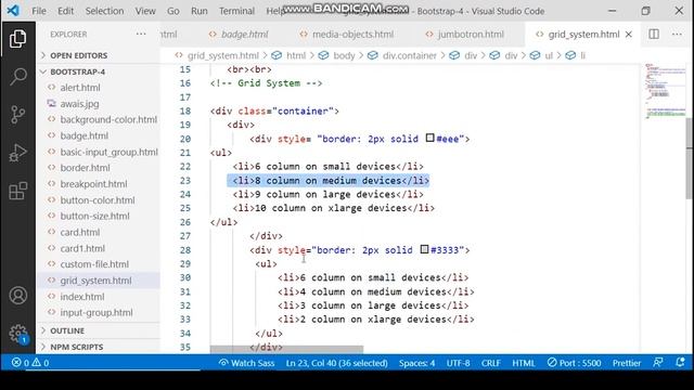 Bootstrap CSS Grid Col Class Tutorial in Hindi / Urdu | Grid System in Bootstrap | Grid System - 1 смотреть онлайн