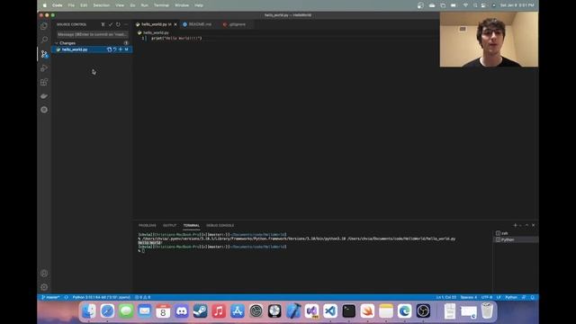 Python, VS Code, Git Integration Demo смотреть онлайн