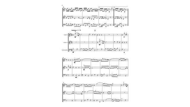 Arne - Divertimento in G Major - Flexible String Trio смотреть онлайн