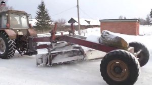 Спасательно-эвакуационный день трактора ТТР 401М Боремся с гололедом.