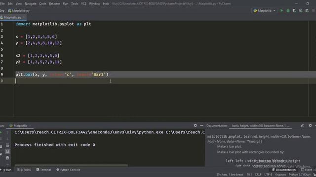 How to plot a bar graph for beginners with python matplotlib library(Program shown) смотреть онлайн