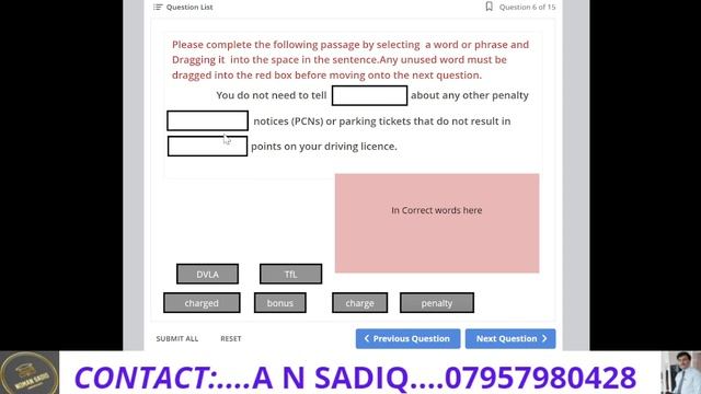 TFL SERU SECTION 1 MOCK TEST..... FILL IN THE BLANKS PORTION OF ASSESSMENT смотреть онлайн
