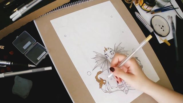 Inktober 2020 Day 1 - "Fish" смотреть онлайн