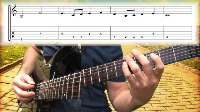 Somewhere over the Rainbow for guitar (easy) смотреть онлайн