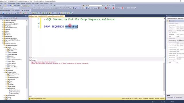 SQL Server'da Drop Sequence Kullanımı смотреть онлайн