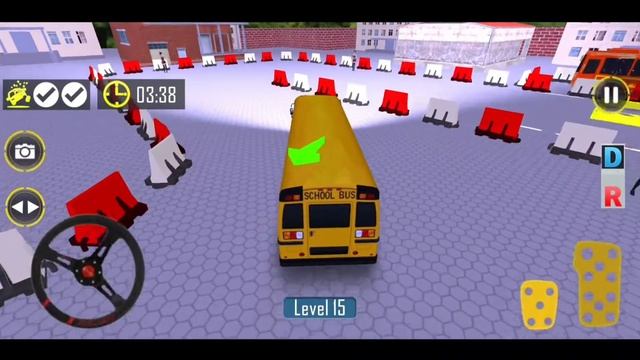 School Bus Driving Simulator Bus Parking Games || Android Gameplay смотреть онлайн