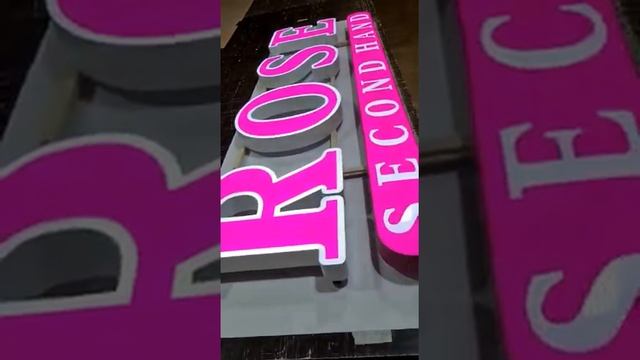 Вывеска для магазина Rose Second Hand смотреть онлайн